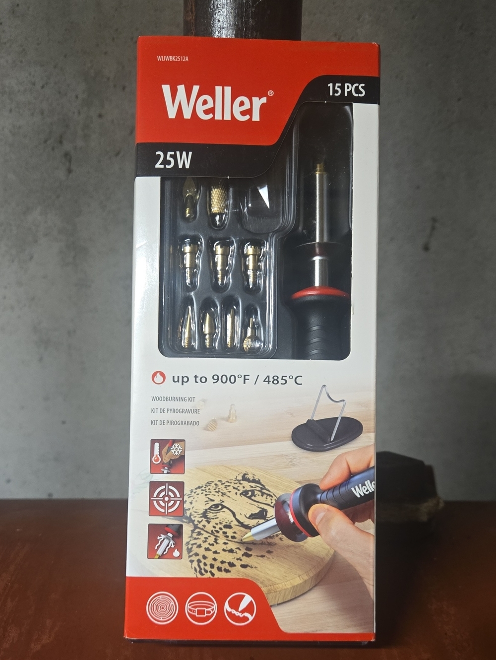 Weller 25W Woodburning Kit – Black and Red